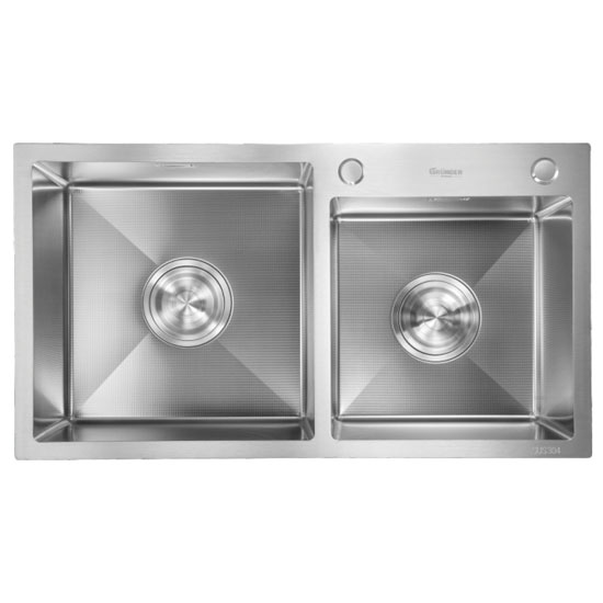 Chậu rửa bát 1 hố Nano GRUNDER GR-8048MC (800x480x220 mm) - Image 5