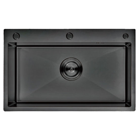 Chậu rửa bát 1 hố Nano màu bạc GRUNDER GR-8048JB (800x480x220 mm) - Image 4