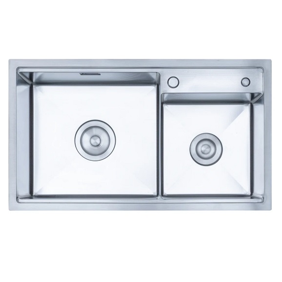 Chậu rửa bát 1 hố NOBINOX LIRA NJ560D (760x500x220mm) - Image 4
