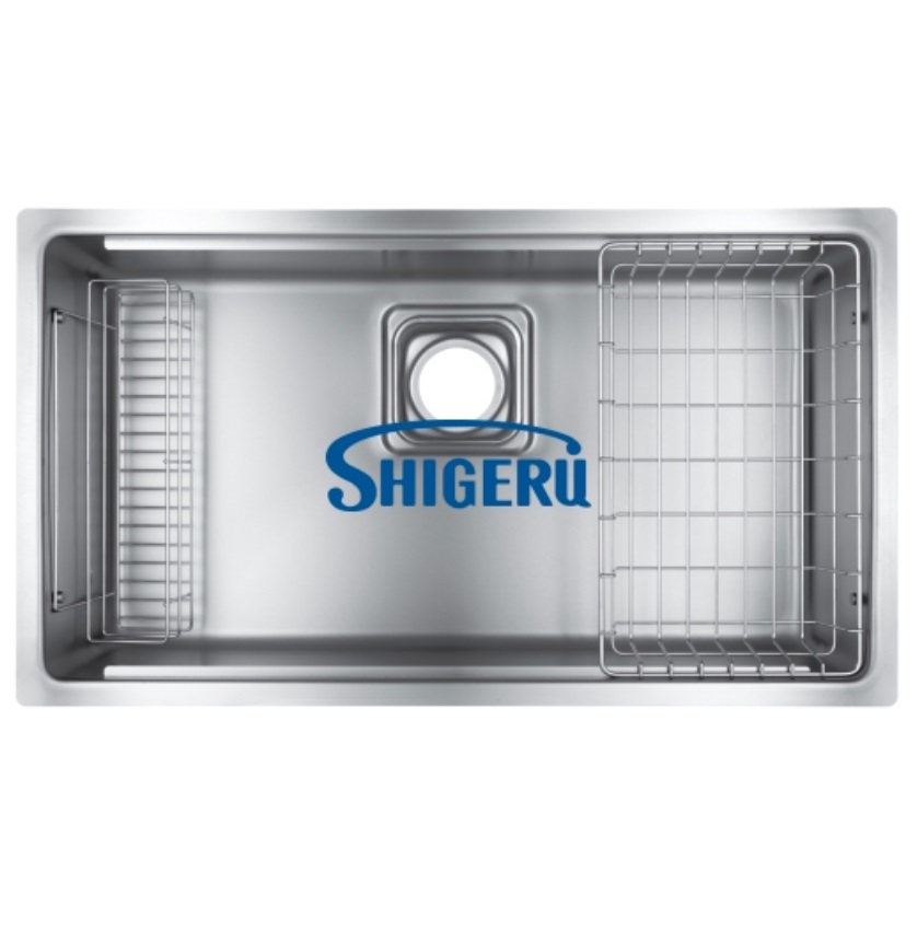 Chậu rửa bát 1 hố nội địa Nhật Bản Shigeru IK-K FS (Inox 304 Sần) - Image 3