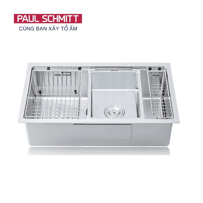 Chậu rửa bát 1 hố Paul Schmitt PA80455-UD (800x455x220mm)