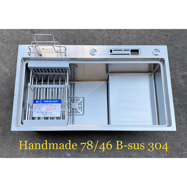Chậu rửa bát 1 hố vân sần Kagol K7848 304N (78x48x24cm) - Image 5