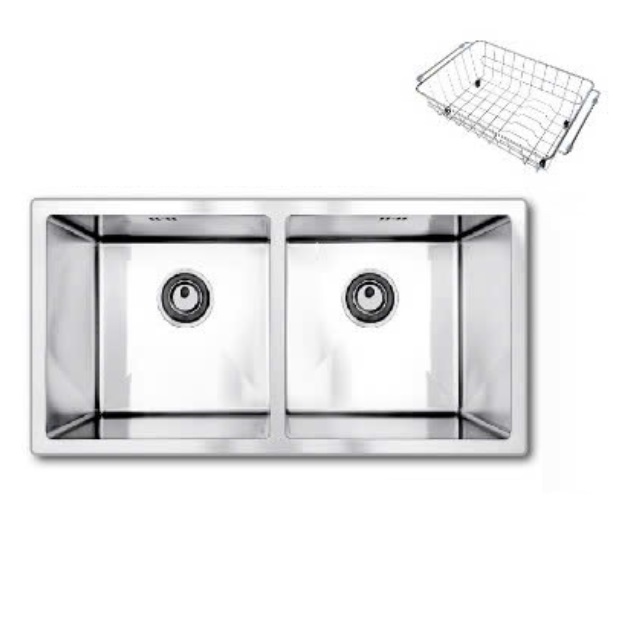 Chậu rửa bát 2 hố cân Daeshin SQS-7846 - Image 4