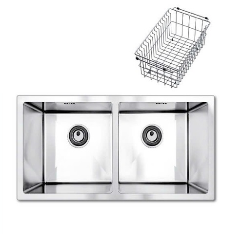 Chậu rửa bát 2 hố cân Daeshin SQS-8045 - Image 3