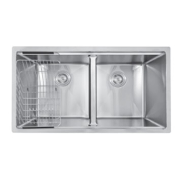 Chậu rửa bát 2 hố cân Huge H-P200A3 (820x480x230mm)