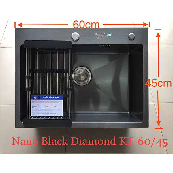 Chậu rửa bát 2 hố cân nhỏ Inox SUS304 Kagol 7243C (72x43cm) - Image 4