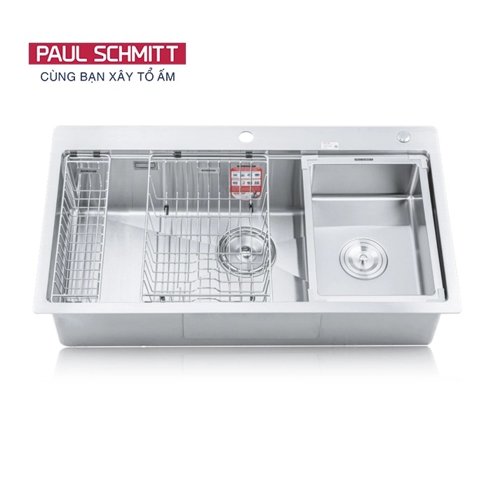 Chậu rửa bát 2 hố cân Paul Schmitt PA8248-T (820x480x230 mm) - Image 3