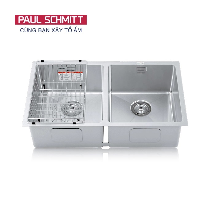 Chậu rửa bát 2 hố cân Paul Schmitt PA8250-TD (820x500x230mm) - Image 4