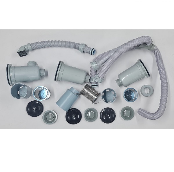 Chậu rửa bát 2 hố cân Sobisung SB-8045 (800x450x225) - Image 3