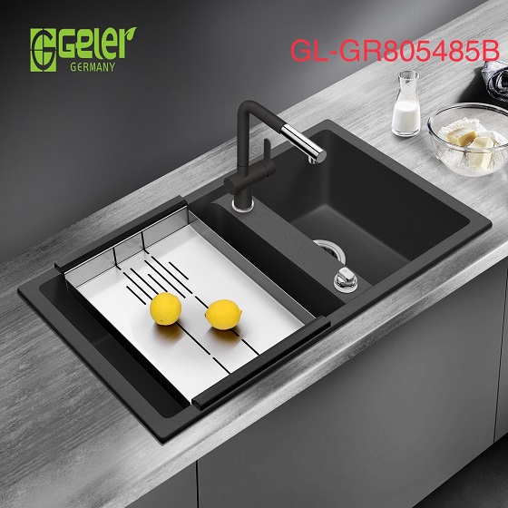 Chậu rửa bát 2 hố Geler GL Eco-8045 - Image 3