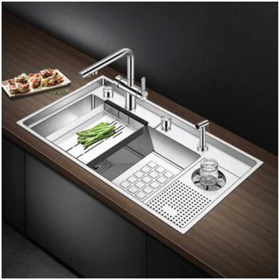 Chậu rửa bát 2 hố Geler GL Eco-8045 - Image 5
