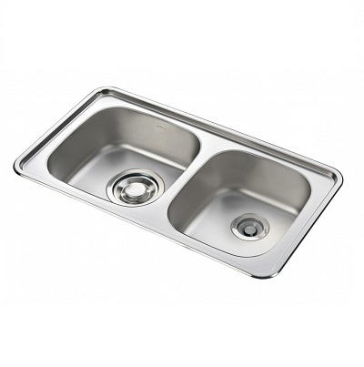 Chậu rửa bát 2 hố lệch Daeshin SQS-7846-T - Image 3