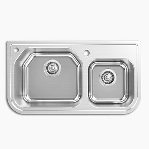 Chậu rửa bát 2 hố lệch Kohler K-23053T-2HD-NA (81x47x20cm) - Image 4