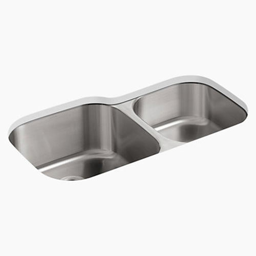 Chậu rửa bát 2 hố lệch Kohler K-23053T-2HD-NA (81x47x20cm) - Image 5