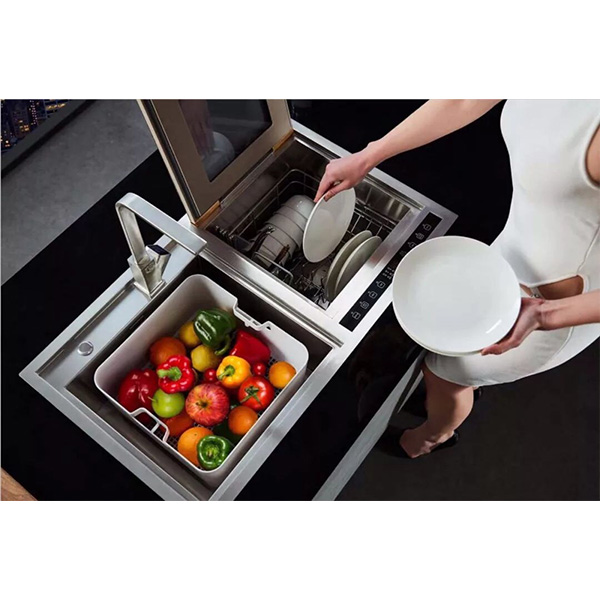 Chậu rửa bát 2 hố lệch nhỏ Inox SUS304 Kagol 7040L (70x40cm) - Image 4