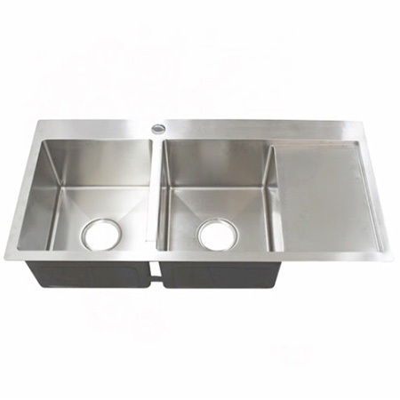 Chậu rửa bát 2 hố lệch Obiste 8245 (82x45cm) - Image 3