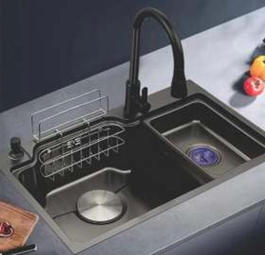 Chậu rửa bát 2 hố lệch Royal Join ST7543L - Image 3