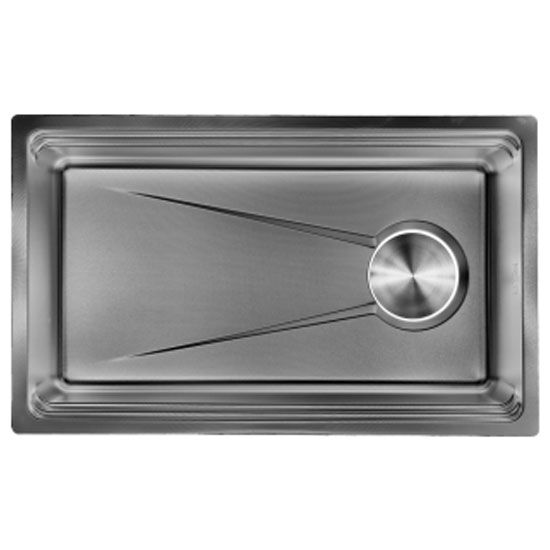 Chậu rửa bát 2 hố Nano màu đen GRUNDER GR-8246HD (820x460x220mm) - Image 3