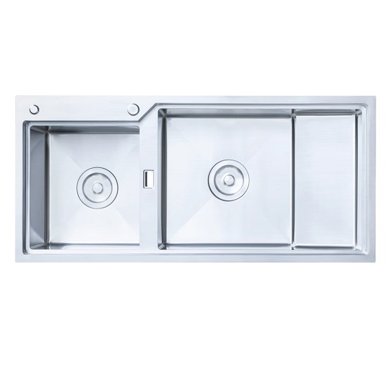 Chậu rửa bát 2 hố NOBINOX RAZIA NJ575 (1130x520x230mm)