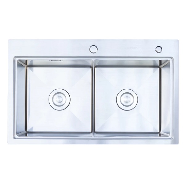 Chậu rửa bát 2 hố NOBINOX RAZIA NJ575 (1130x520x230mm) - Image 5