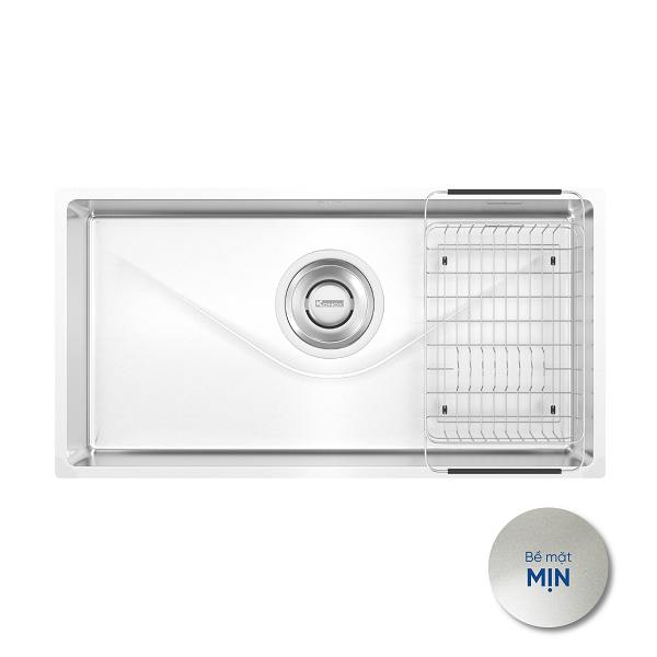 Chậu rửa bát chống xước phong cách Nhật Konox TARI 8748SR (870x480x220mm) - Image 5