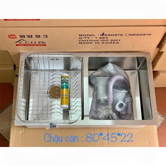 Chậu rửa bát CICO CB-740 (74x52,5cm) - Image 3