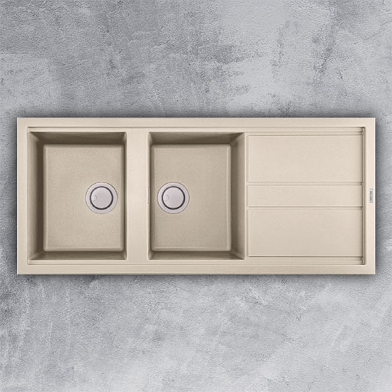 Chậu rửa bát đá Malloca BIANCO G-50062
