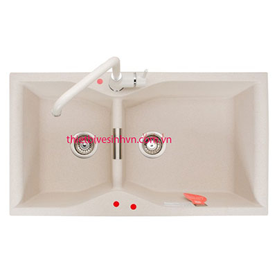 Chậu rửa bát đá nhân tạo Carysil BEC2 Nera - Image 3