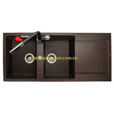 Chậu rửa bát đá nhân tạo Carysil BEC2 Nera - Image 5