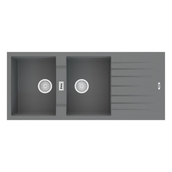 Chậu rửa bát đá nhân tạo Carysil REC1 màu đen - Image 4