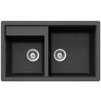 Chậu rửa bát đá nhân tạo Carysil SWA1 Nera (82.5x48cm) - Image 3