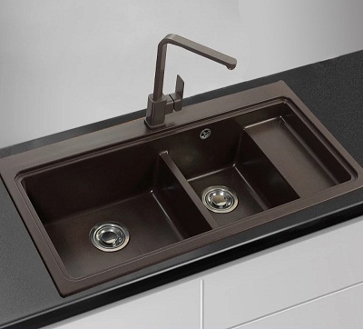Chậu rửa bát đá thạch anh Moonoah MN-D8148 (81x48) - Image 5