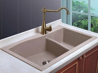 Chậu rửa bát đá thạch anh Moonoah MN-D8549 (85x49) - Image 5