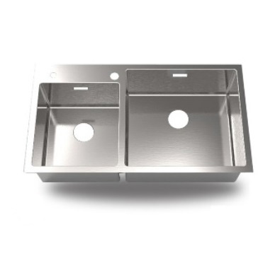 Chậu rửa bát đôi FEUER FS 248 (810x430x230mm) - Image 4