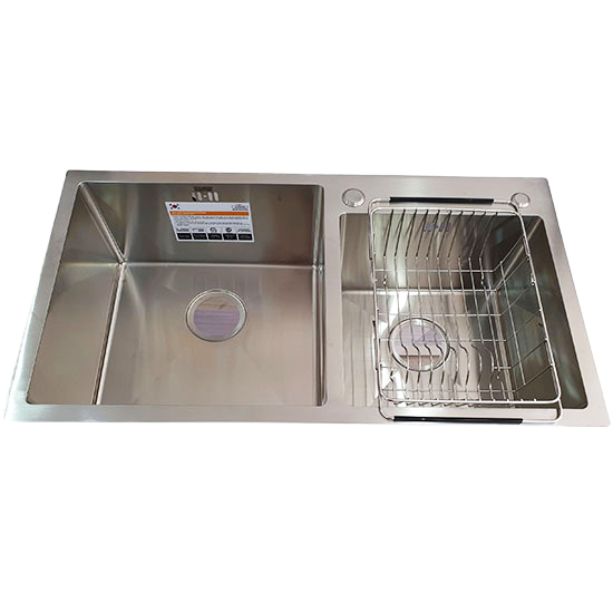 Chậu rửa bát đúc 1 hố Hàn Quốc Sobisung SB-7648 (76x48cm) - Image 3