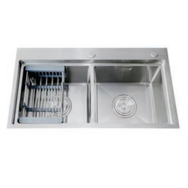 Chậu rửa bát đúc 2 hố cân Cielo 1101 (82x45x23cm)