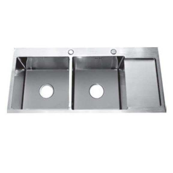 Chậu rửa bát đúc 2 hố có bàn Cielo CE_1B (1000x480x230 mm)