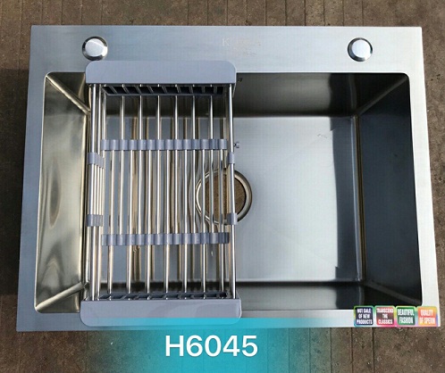 Chậu rửa bát giá rẻ đúc liền khối 2 hố lệch Korea TP-H-8245 (820x450) - Image 5