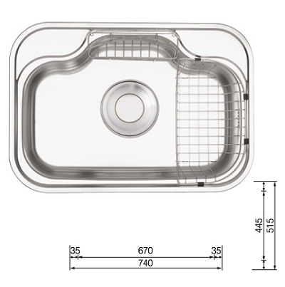 Chậu rửa bát Hàn quốc CICO DJUS-850P (85x51,5cm) - Image 5