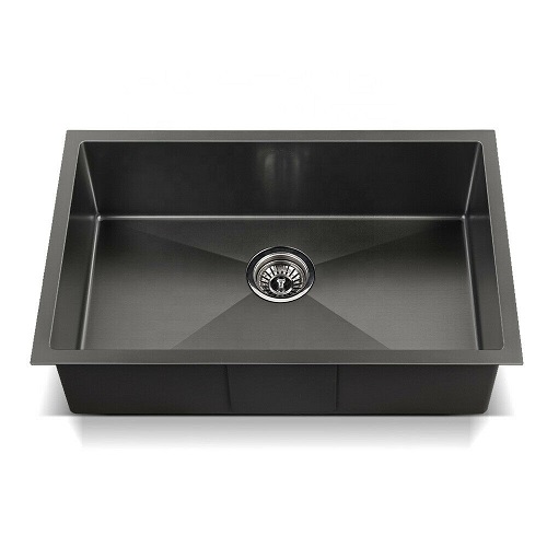 Chậu rửa bát Handmade 1 hố Inox 304 phủ nano Miken MKRB-6045N (600x450x250 mm)