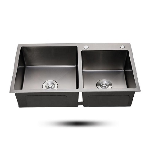 Chậu rửa bát Handmade Inox 304 mạ vàng Miken MKRB-10045GBC (Đặt hàng 7-15 ngày - 100x45x24cm) - Image 5
