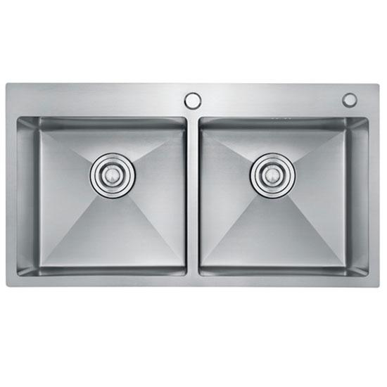 Chậu rửa bát Handmade Inox 304 Miken 8744 (87x44x22cm) - Image 3