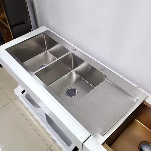 Chậu rửa bát Handmade Inox 304 Miken 8744 (87x44x22cm) - Image 4
