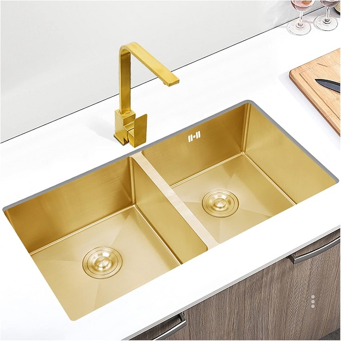 Chậu rửa bát Handmade Inox 304 Miken MKRB-10045CB (100x45x24cm) - Image 3