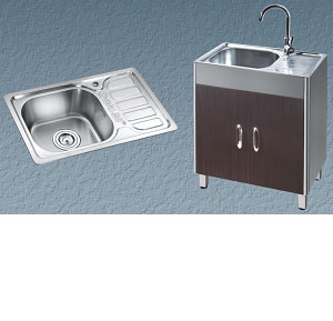Chậu rửa bát inox kèm tủ đế Gorlde T-925 (69x42x85)
