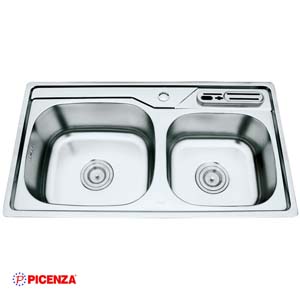 Chậu rửa bát Inox Picenza TB1 (800x400x200mm) - Image 5