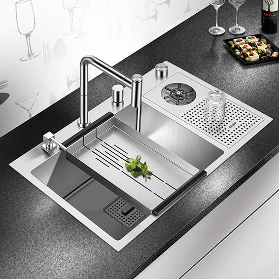 Chậu rửa bát Inox SUS304 Nano Geler GL-NN 7650 (760x500x220 mm) - Image 5