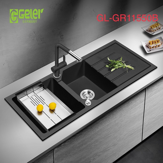 Chậu rửa bát Inox SUS304 Nano kèm máy rửa cốc Geler GL-NN 9047 (900x470x240 mm) - Image 3