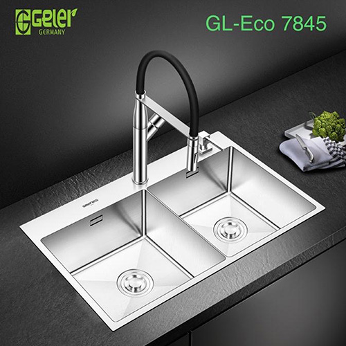 Chậu rửa bát kèm máy rửa cốc Geler GL-9045 - Image 5