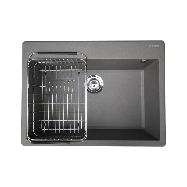 Chậu rửa bát Konox Granite Sink Livello Smart 1160-Black - Image 3